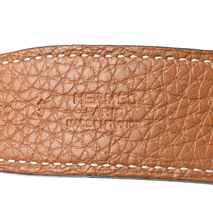 Hermes Swift Togo 32mm H Belt 95 Black Gold 5 of 7