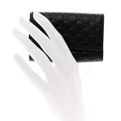 Gucci Microguccissima 6 Key Holder Case Black 2 of 7