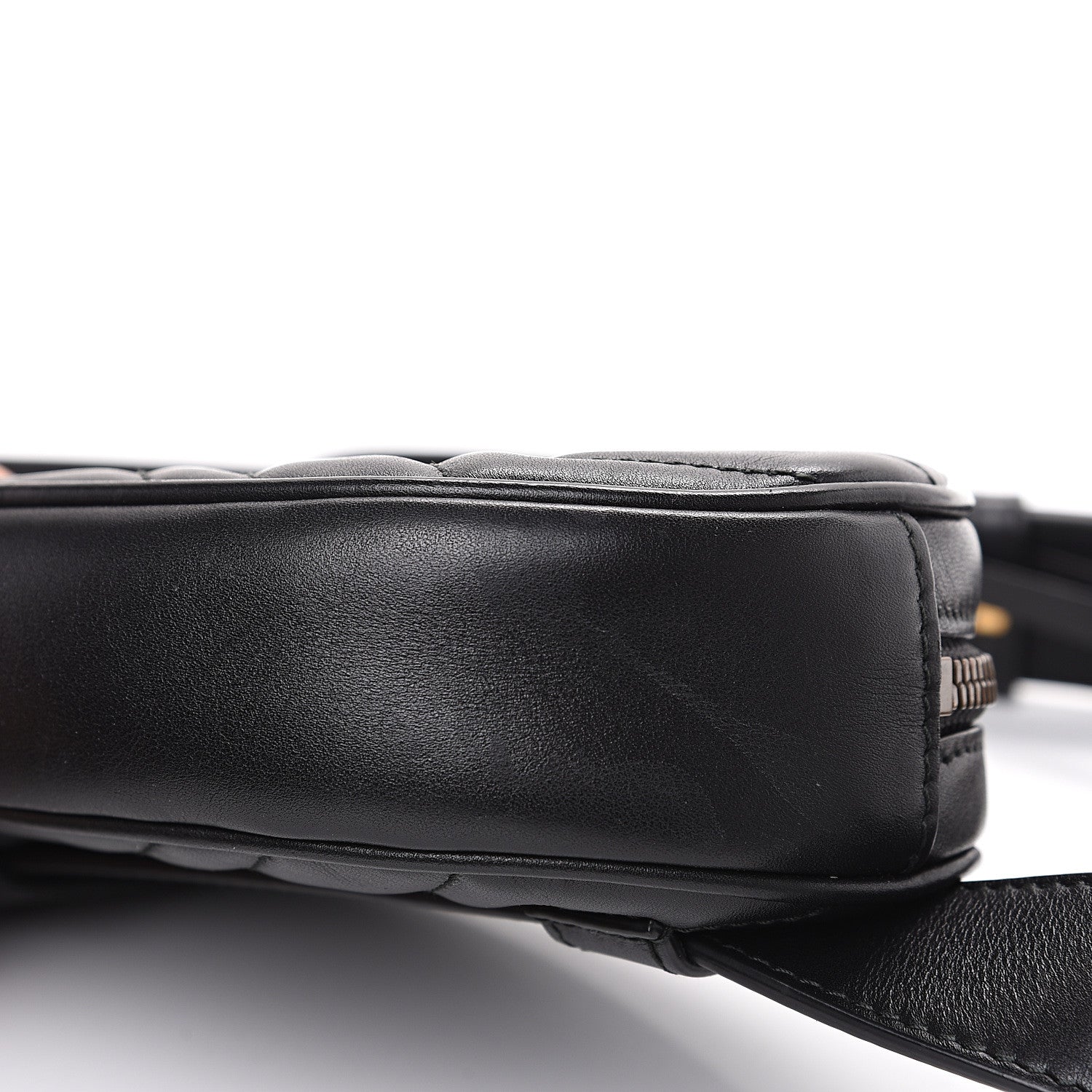 Gucci Calfskin Matelasse GG Marmont Belt Bag 95 38 Black 8 of 8