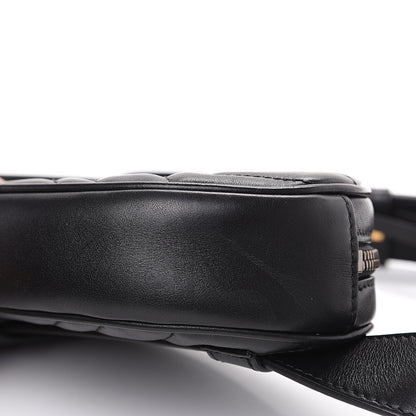 Gucci Calfskin Matelasse GG Marmont Belt Bag 95 38 Black 8 of 8