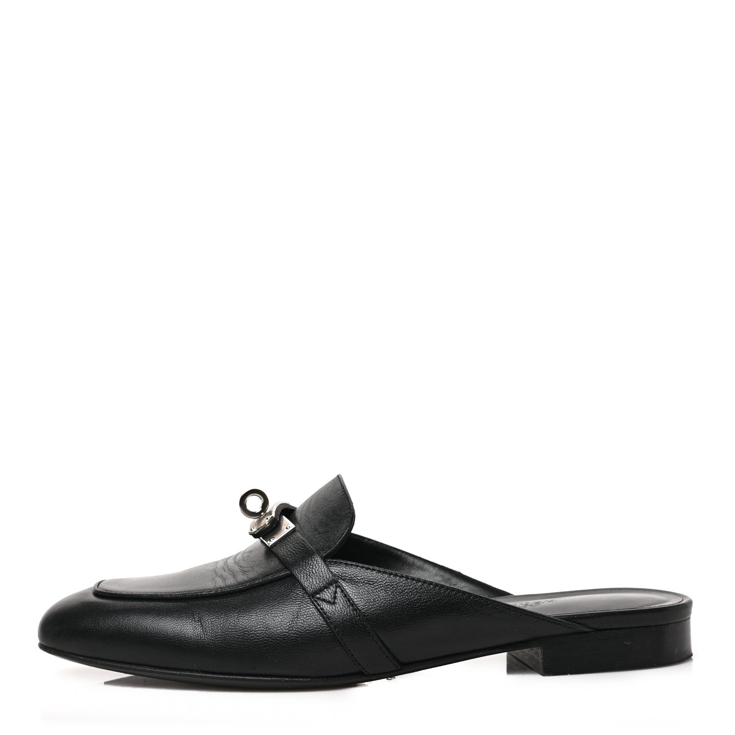 Hermes Goatskin Oz Mules 37 Black 1 of 8