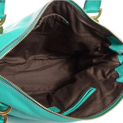 Chloe Calfskin Large Marcie Satchel Jade Green 6 of 9