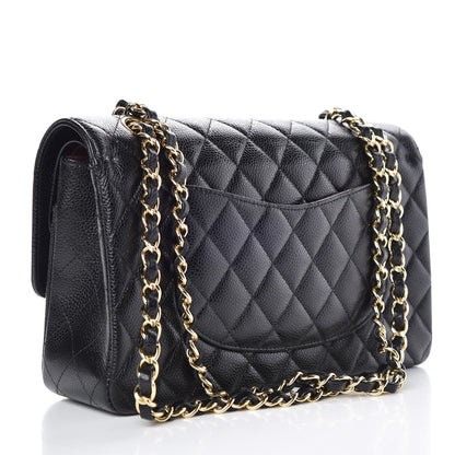 Chanel Caviar Quilted Medium Double Flap Black 4 of 9