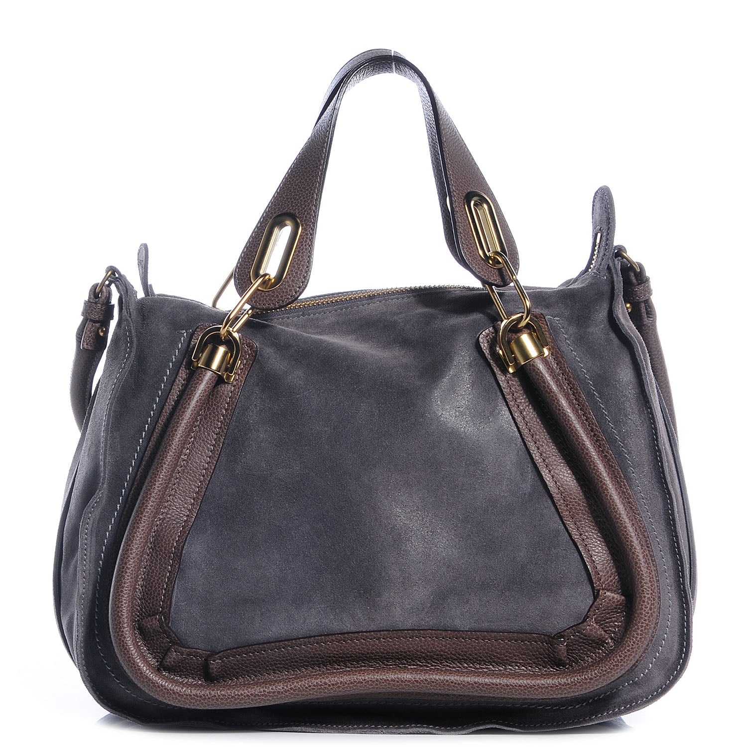Chloe Suede Calfskin Medium Paraty Rock 1 of 12