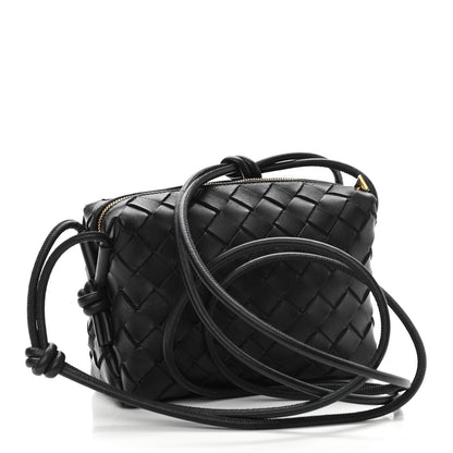 Bottega Veneta Nappa Intrecciato Mini Loop Camera Bag Black 3 of 9