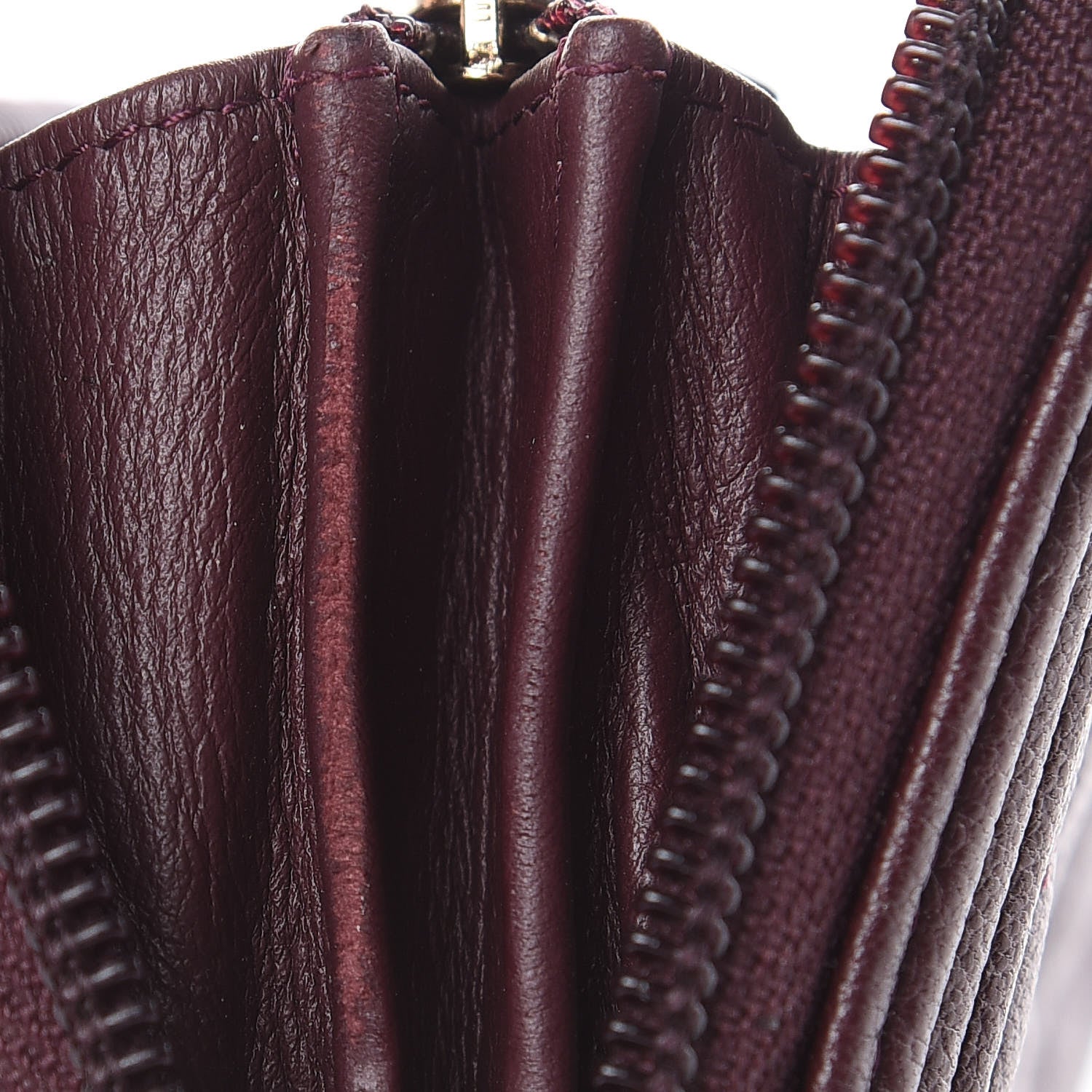 Chanel Caviar Quilted Small Boy Zip Around Wallet Dark Purple 15 of 15