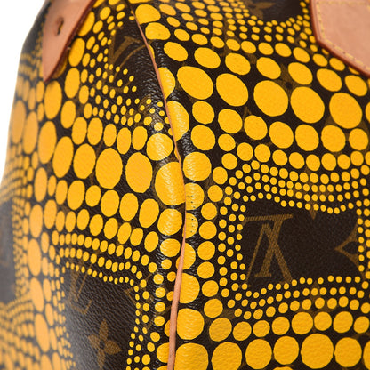 Louis Vuitton Monogram Kusama Town Speedy 30 Yellow 12 of 12
