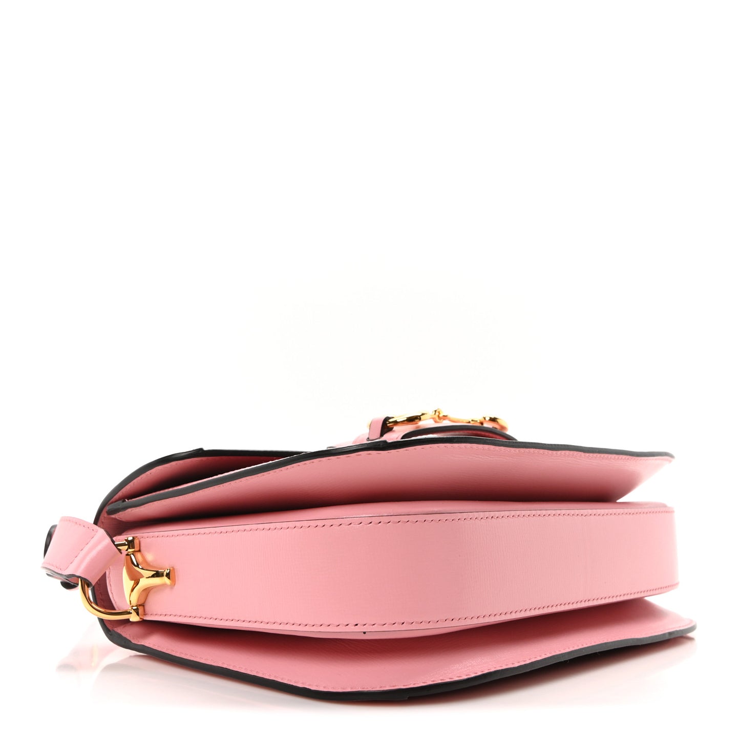 Azalea Calfskin Horsebit 1955 Shoulder Bag New Cherry Red Wild Rose