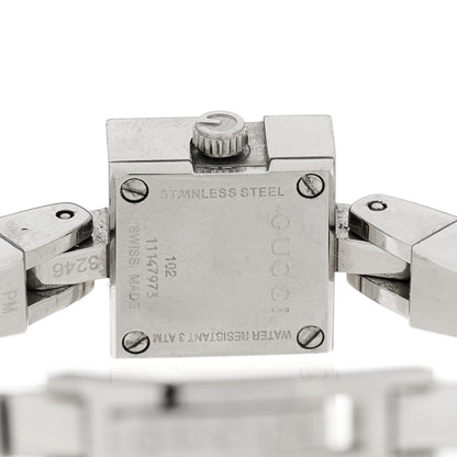 Gucci Stainless Steel Diamond Bezel Mother of Pearl 14mm 102 G-Mini Quartz Watch 4 of 4