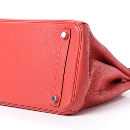 Hermes Taurillon Clemence Birkin 30 Bougainvillea 7 of 14