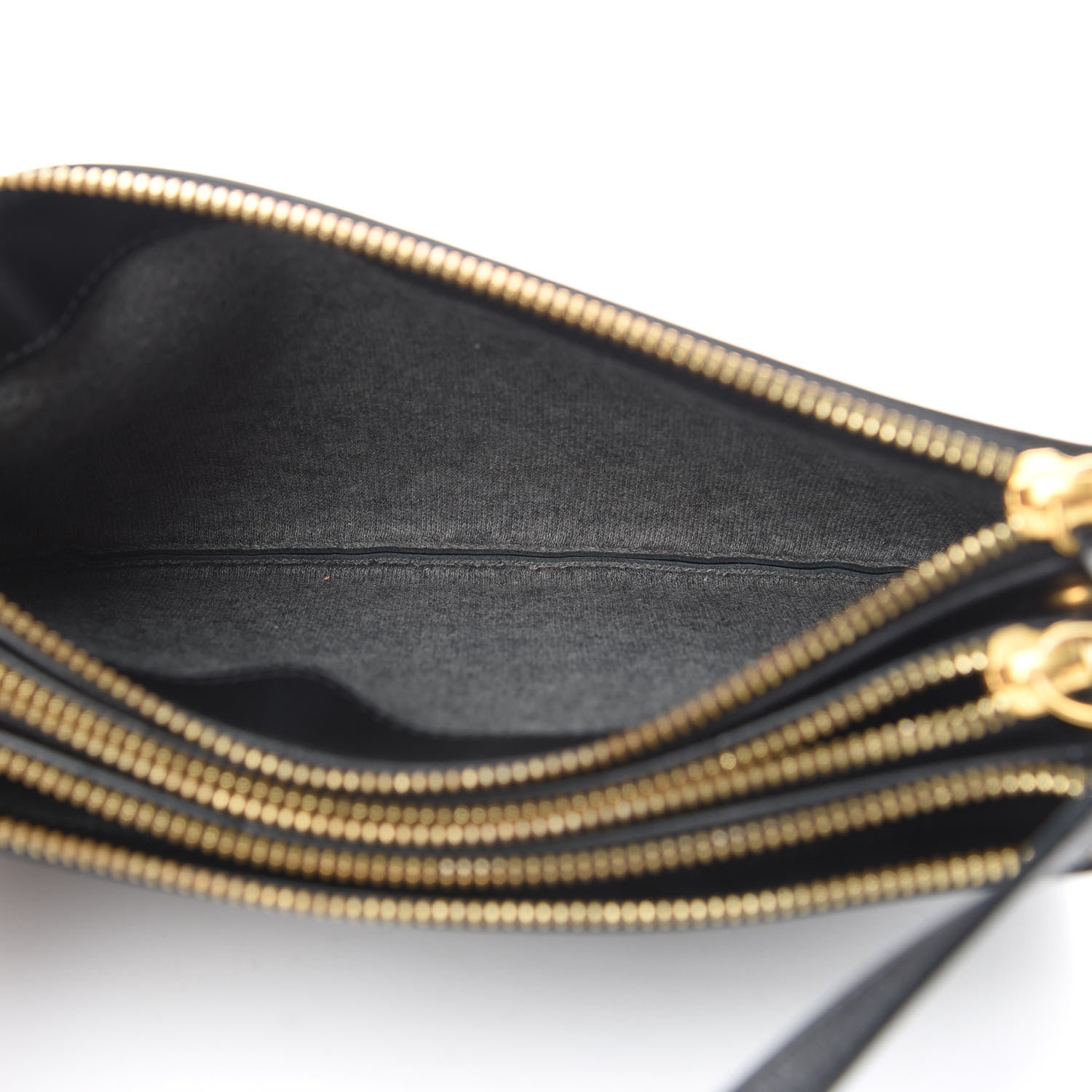 Celine Liege Calfskin Small Trio Crossbody Bag Black 5 of 14