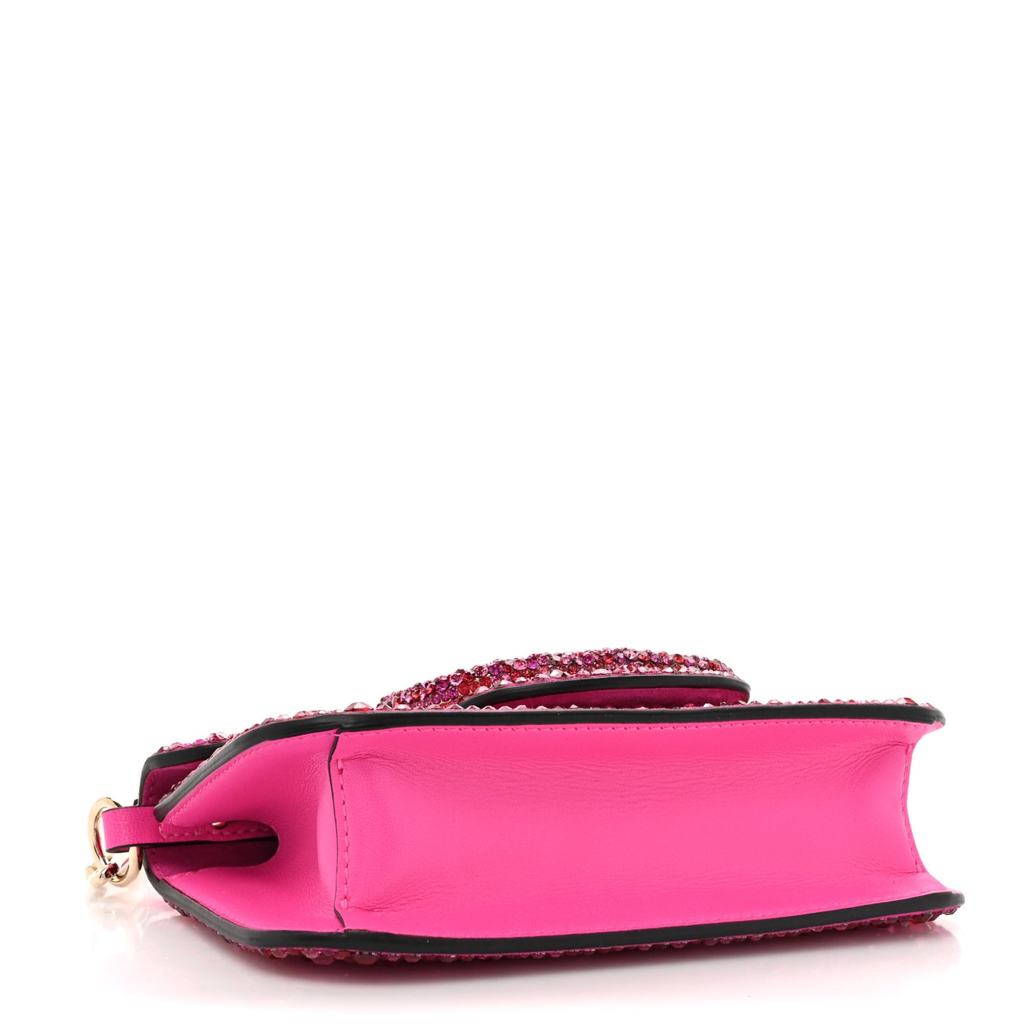 Crystal Vlogo Small Loco Shoulder Bag Pink PP