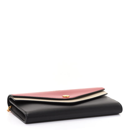 Mulberry Smooth Calfskin Multiflap Chain Wallet Navy Multicolor 3 of 11