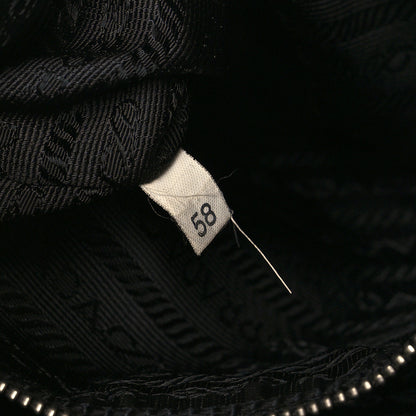 Prada Tessuto Nylon Calfskin Flat Messenger Bag Black 6 of 9