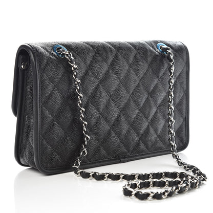 Chanel Caviar Quilted Medium French Riviera Flap Black 3 of 10