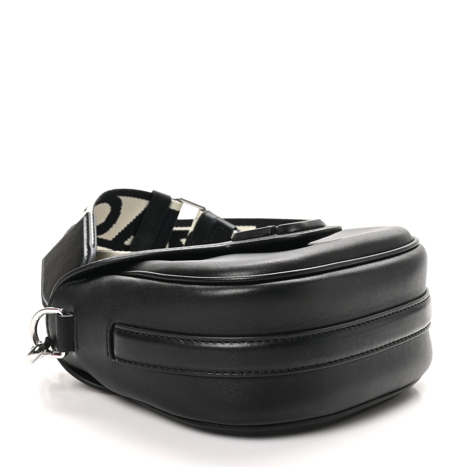 Marc Jacobs Calfskin Small The Covered J Marc Saddle Bag Black 4 of 9