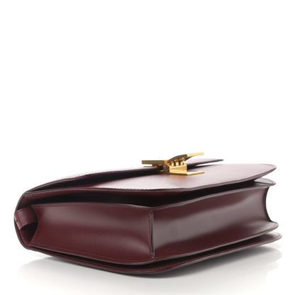 Celine Box Calfskin Medium Classic Box Flap Bag Burgundy 3 of 7
