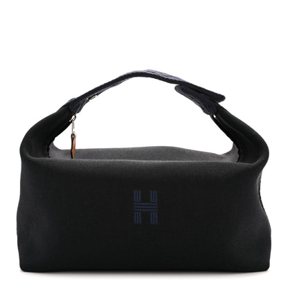 Hermes Canvas Large Bride-A-Brac Pouch Bleu Nuit 1 of 7