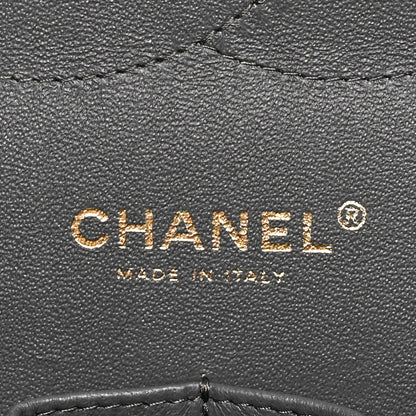 Chanel Lambskin Quilted Jumbo Double Flap Dark Grey 6 of 10