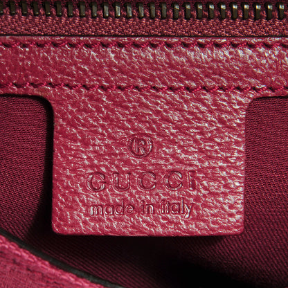 Gucci Monogram Small Horsebit Chain Flap Bag Fuchsia 6 of 7