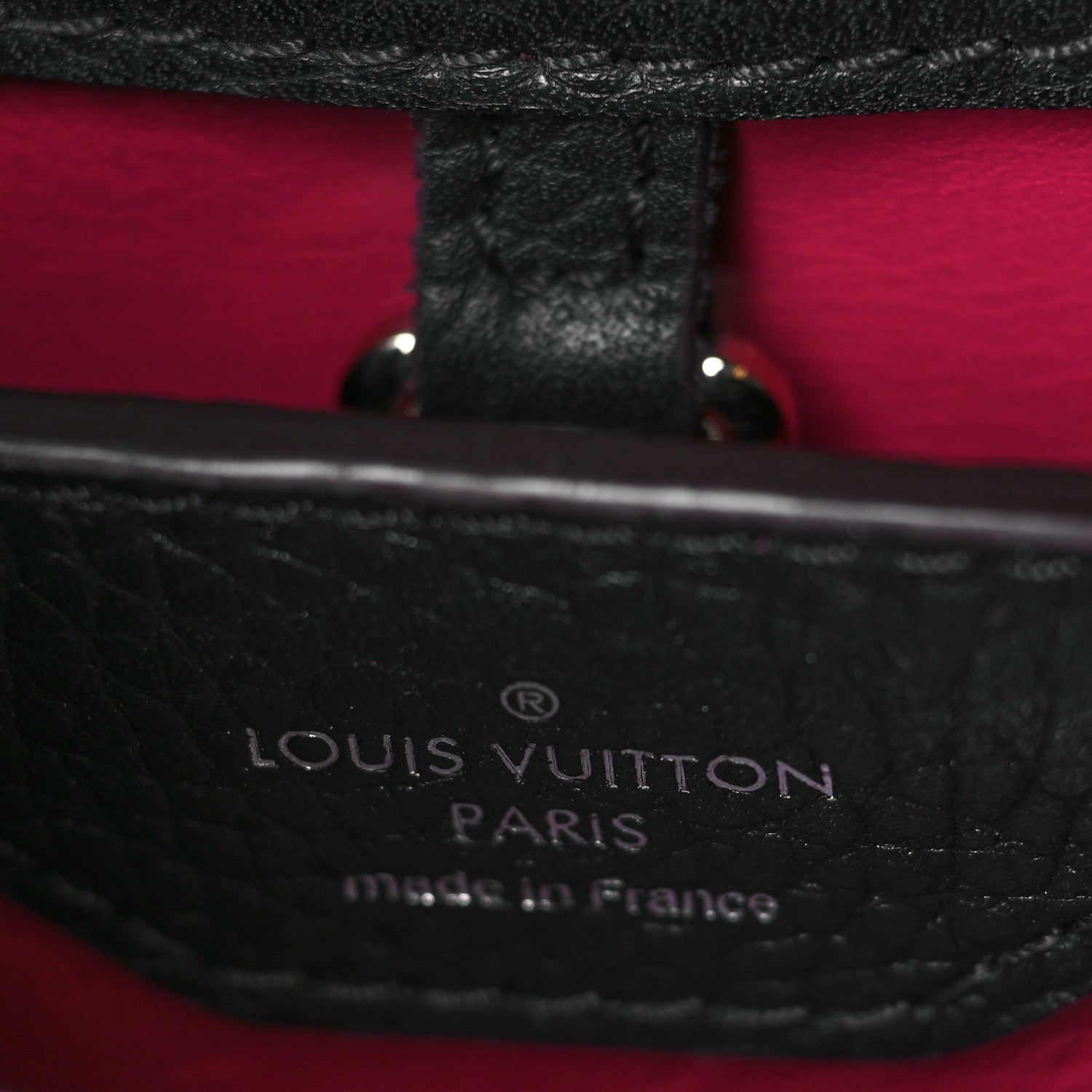 Louis Vuitton Taurillon Capucines BB Black 6 of 8
