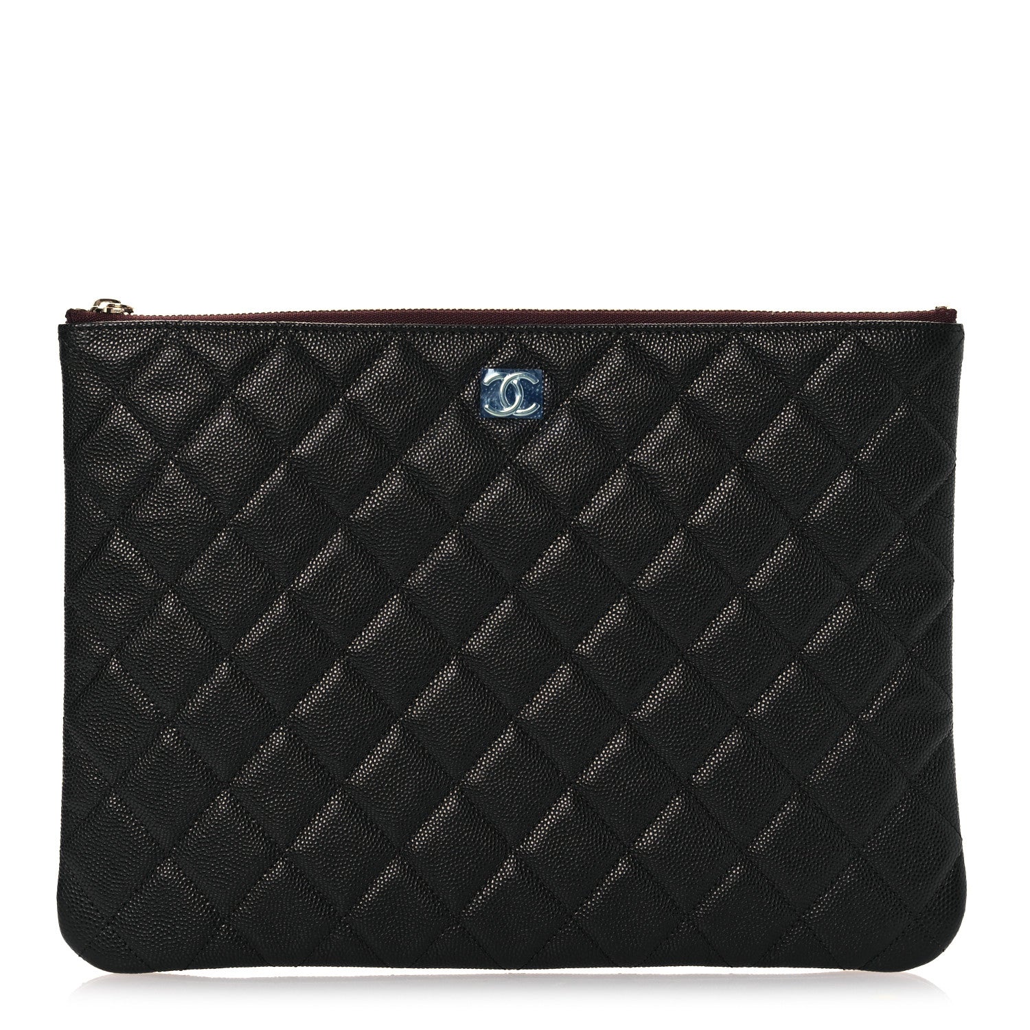 Chanel Caviar Quilted Medium Cosmetic Case Black 1 of 9