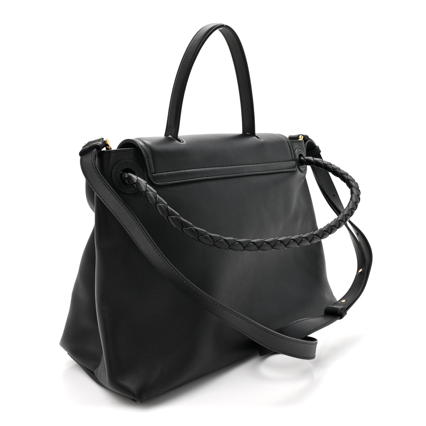 Calfskin Medium Andiamo Messenger Bag Black