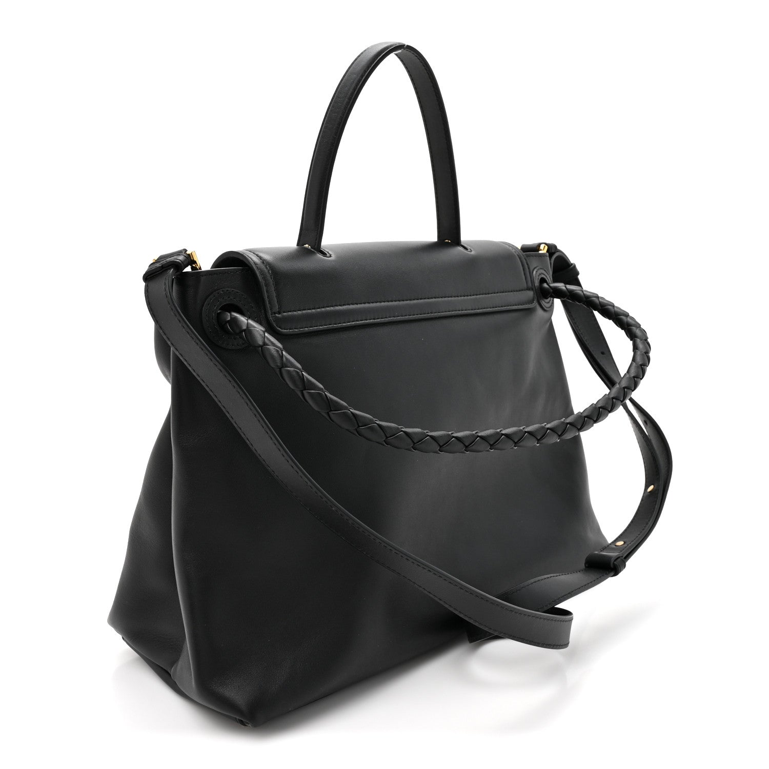 Bottega Veneta Calfskin Medium Andiamo Messenger Bag Black 3 of 10