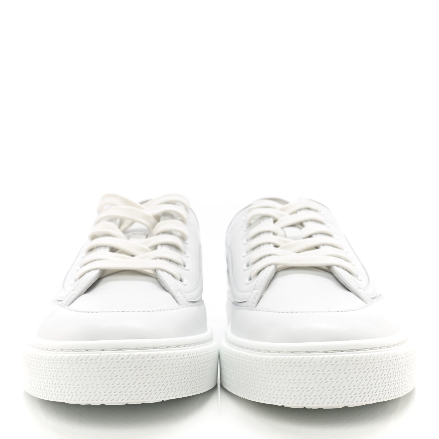Hermes Calfskin Womens Get Sneakers 37 White 2 of 10