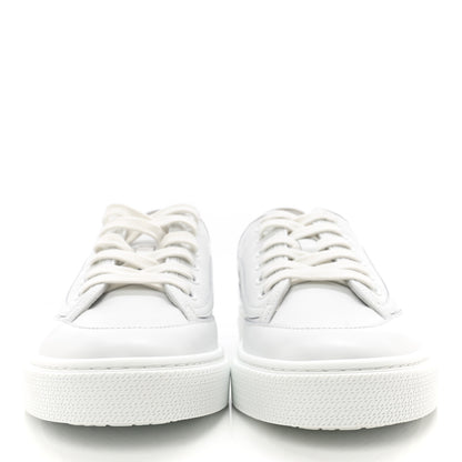 Hermes Calfskin Womens Get Sneakers 37 White 2 of 10