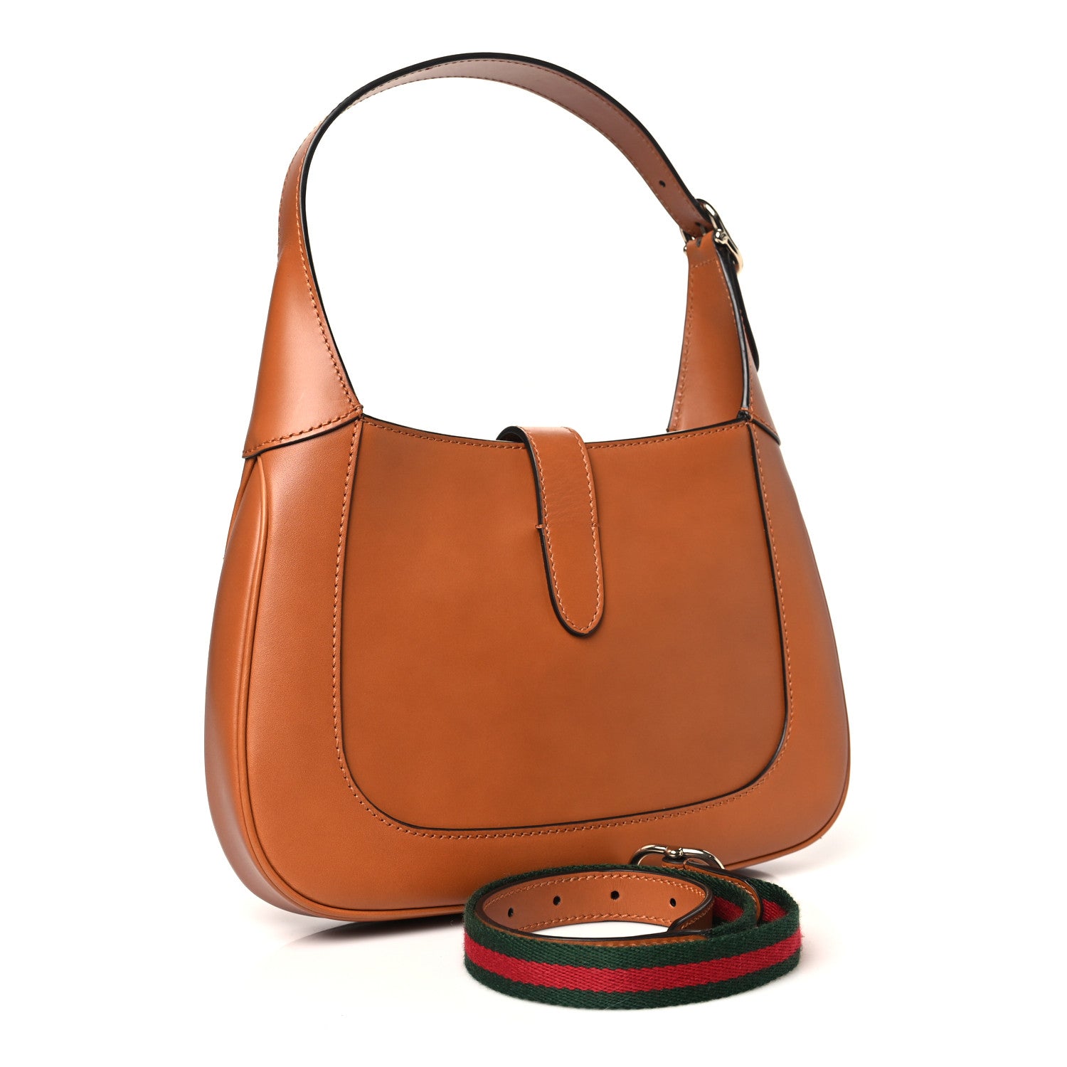 Gucci Tritone Calfskin Small Jackie 1961 Hobo Harness Brown 3 of 10