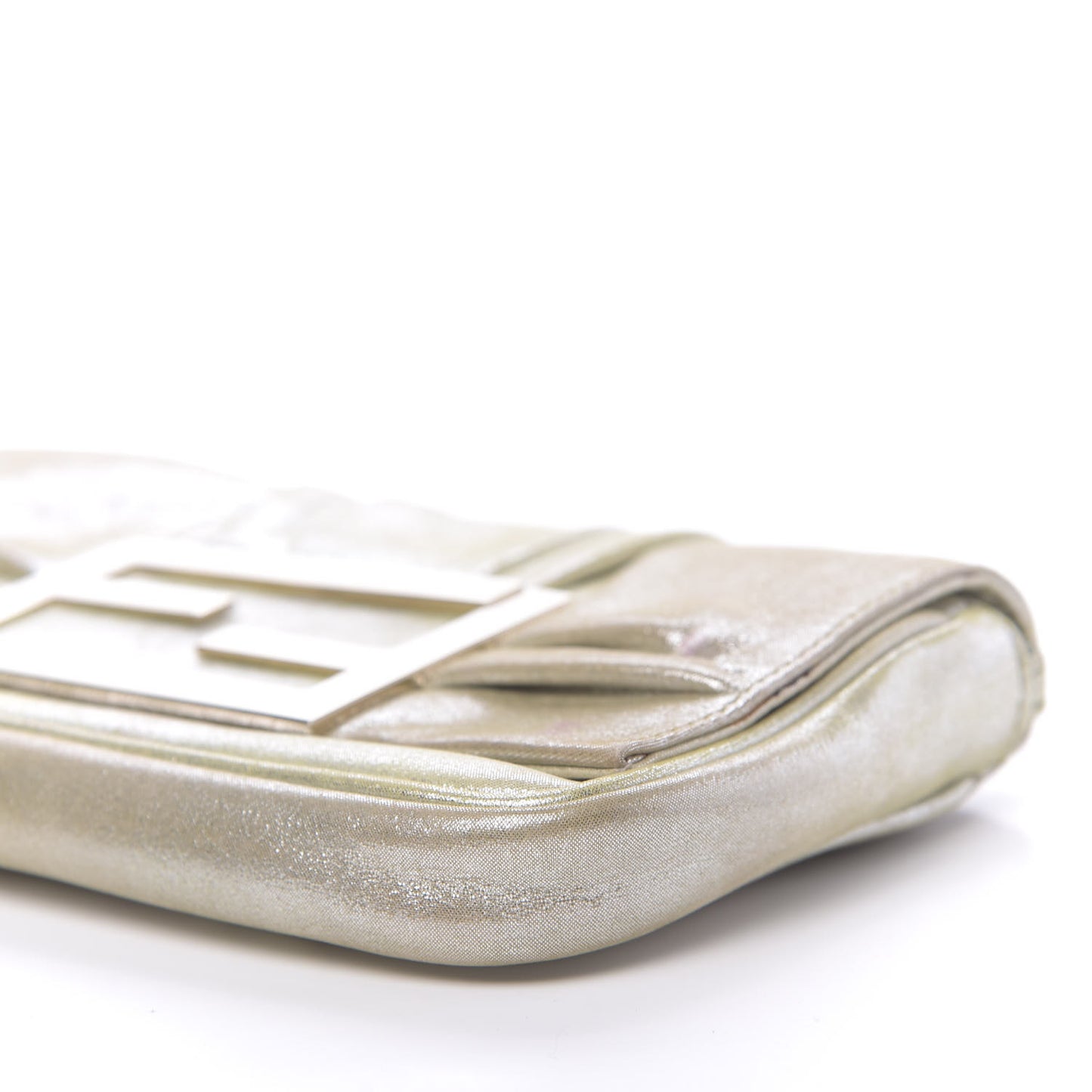 Metallic Calfskin Mia Pochette Silver