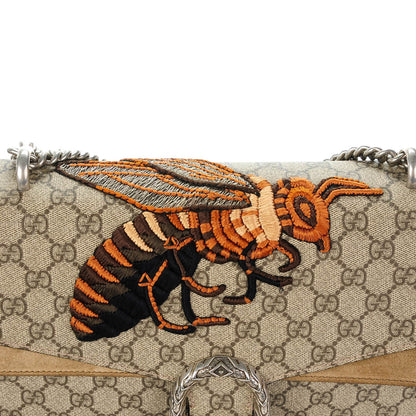 Gucci GG Supreme Monogram Bee Embroidered Medium Dionysus Shoulder Bag Taupe 8 of 8