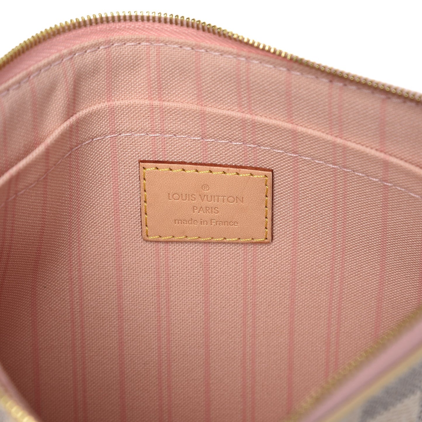 Damier Azur Neverfull MM GM Pochette Rose Ballerine