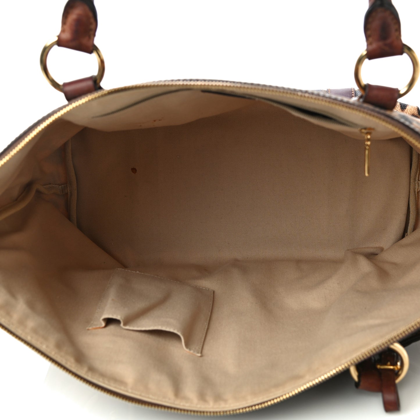 Coated Canvas Leopard Print Tote