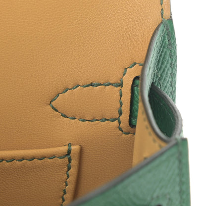 Hermes Epsom Verso Mini Kelly Sellier 20 Cactus Paille 12 of 30