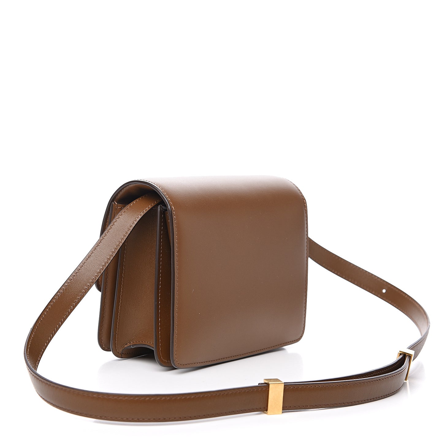 Smooth Calfskin Small Classic Box Flap Bag Camel