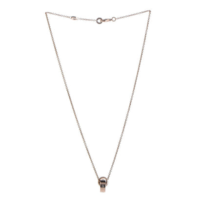 Bulgari 18K Rose Gold Diamond BVLGARI BVLGARI Link Pendant Necklace 3 of 11