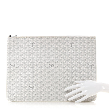 Goyard Goyardine Senat Pochette GM White 2 of 7