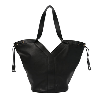 Saint Laurent Santorini Lux Calfskin Y Drawstring Tote Black 1 of 10