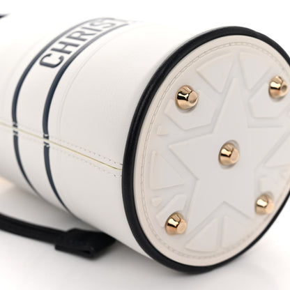 Christian Dior Calfskin Small Dior Vibe Bucket White Blue 8 of 9