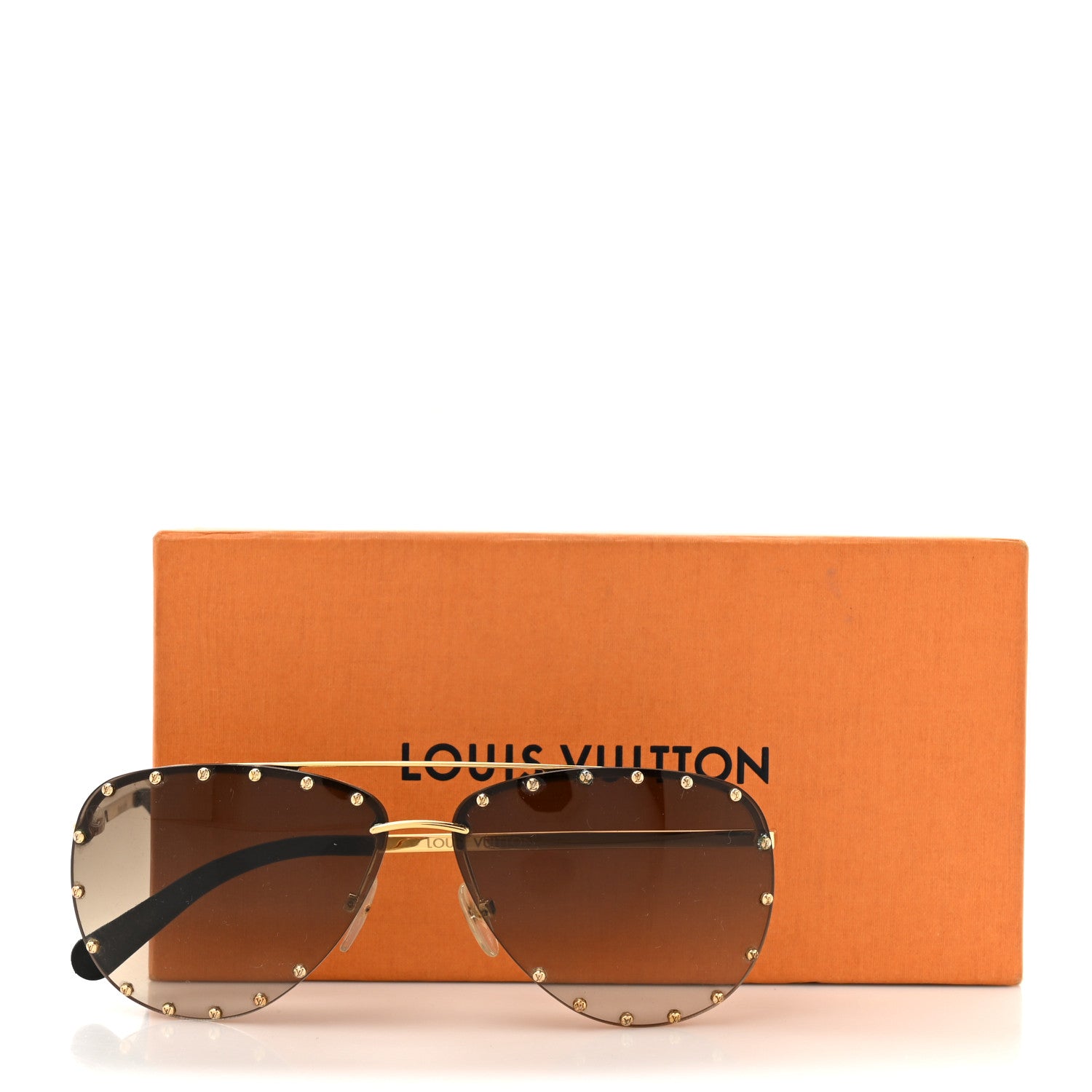 Louis Vuitton The Party Aviator Gradient Sunglasses Z0914U Brown 8 of 8