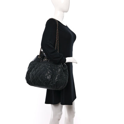 Chanel Iridescent Calfskin Quilted Large In The Mix Tote Black 2 of 14