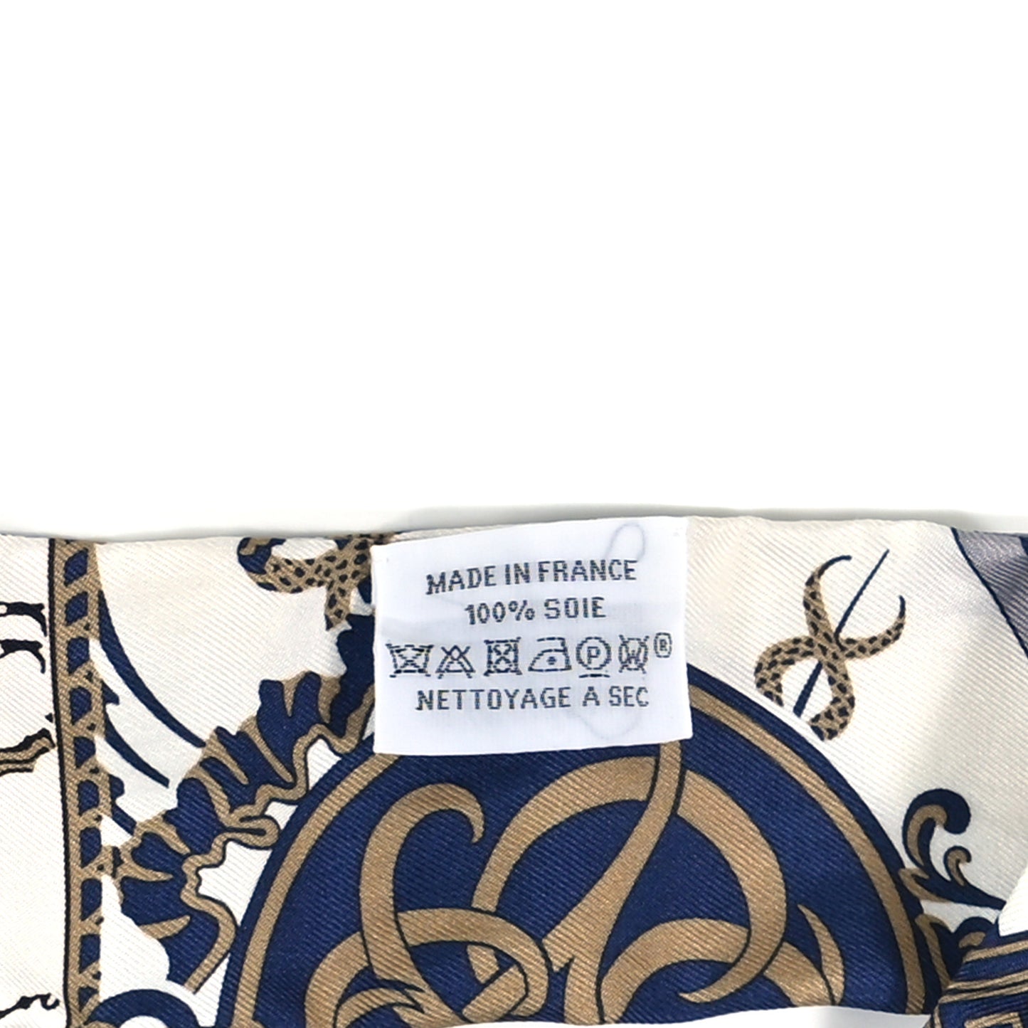 Silk Ex-Libris Twilly White Marine Gris