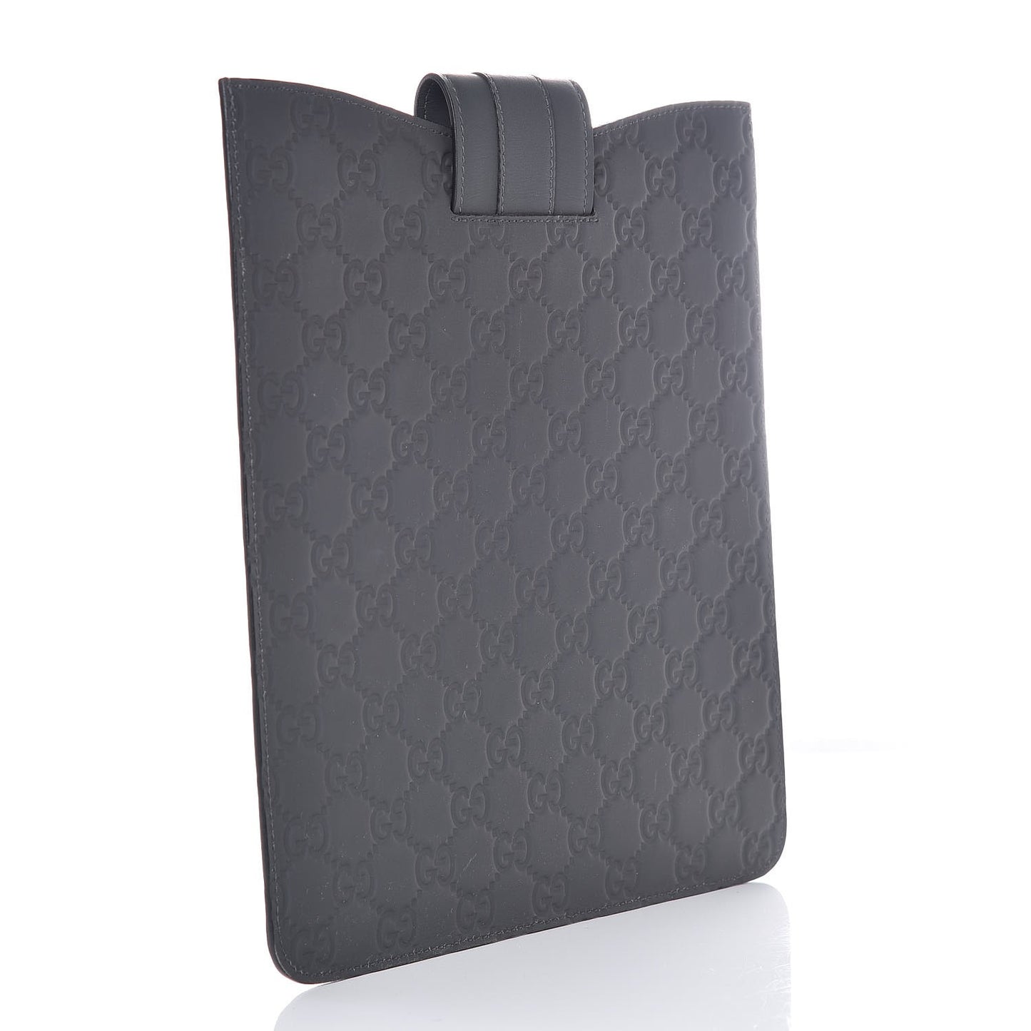 Rubber Guccissima iPad Case Charcoal