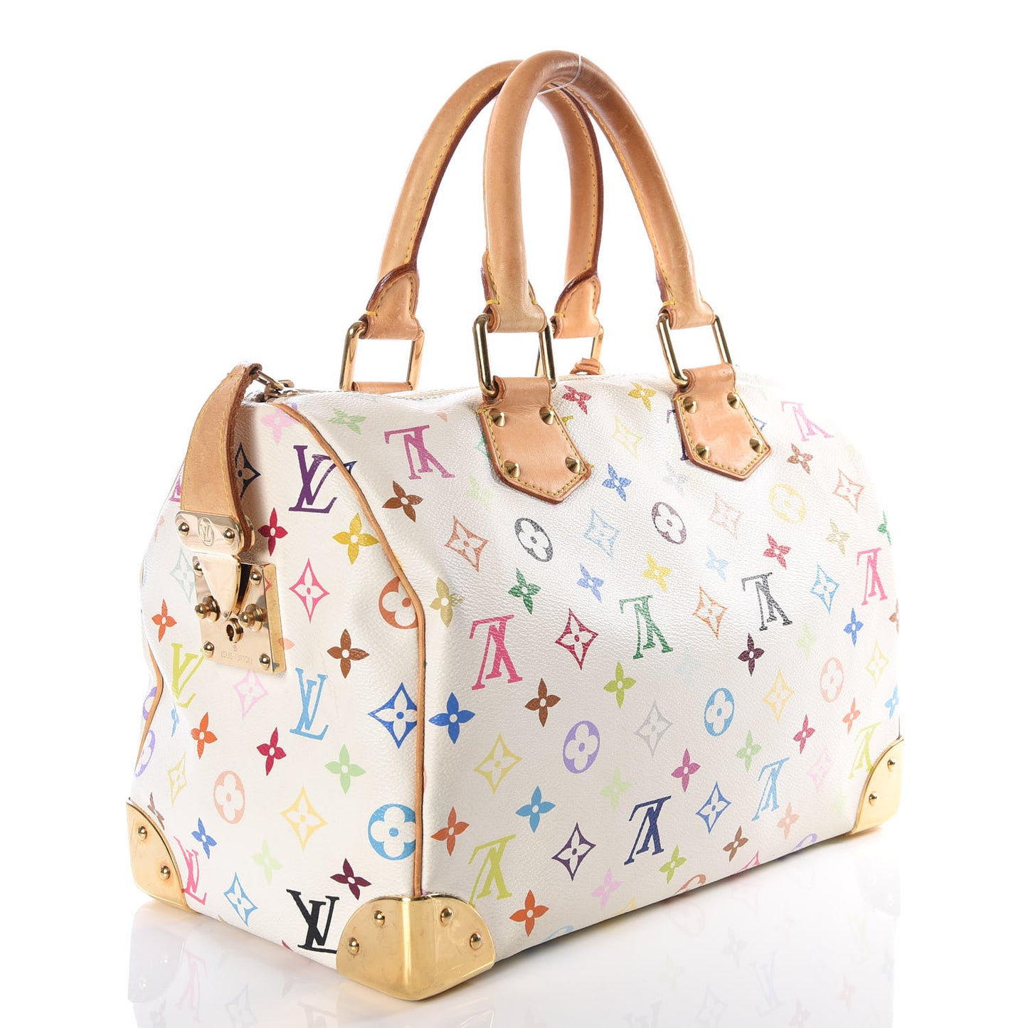 Monogram Multicolor Speedy 30 White