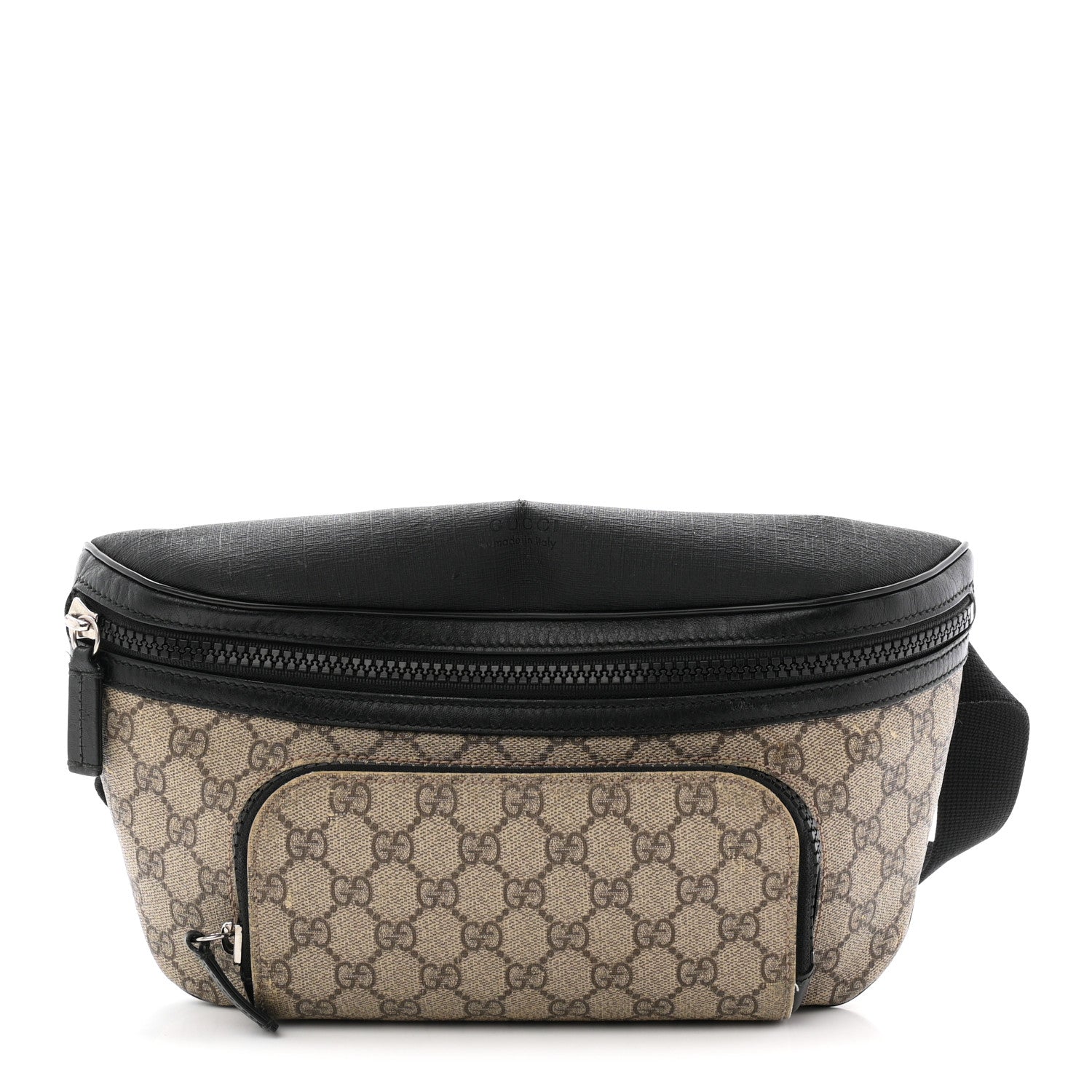 Gucci GG Supreme Monogram Belt Bag Black 1 of 11
