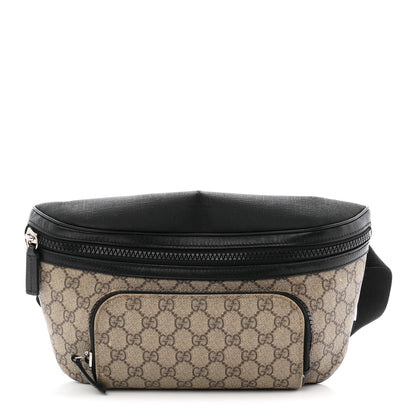 Gucci GG Supreme Monogram Belt Bag Black 1 of 11