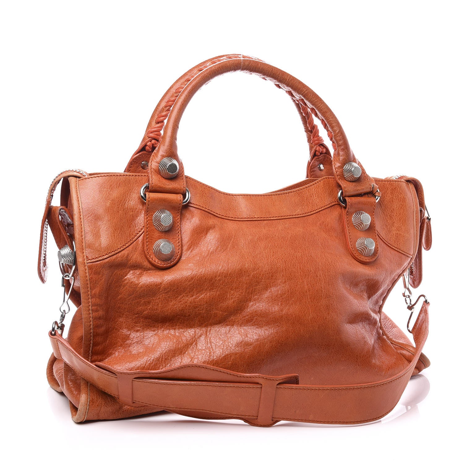 Balenciaga Agneau Giant 21 Silver Hardware City Mandarine 3 of 11