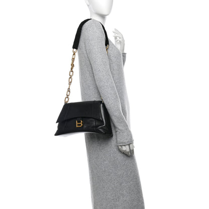Balenciaga Paper Calfskin S Downtown Chain Shoulder Bag Black 2 of 12